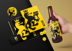 Фирменный стиль для бельгийской брассери "0.33"